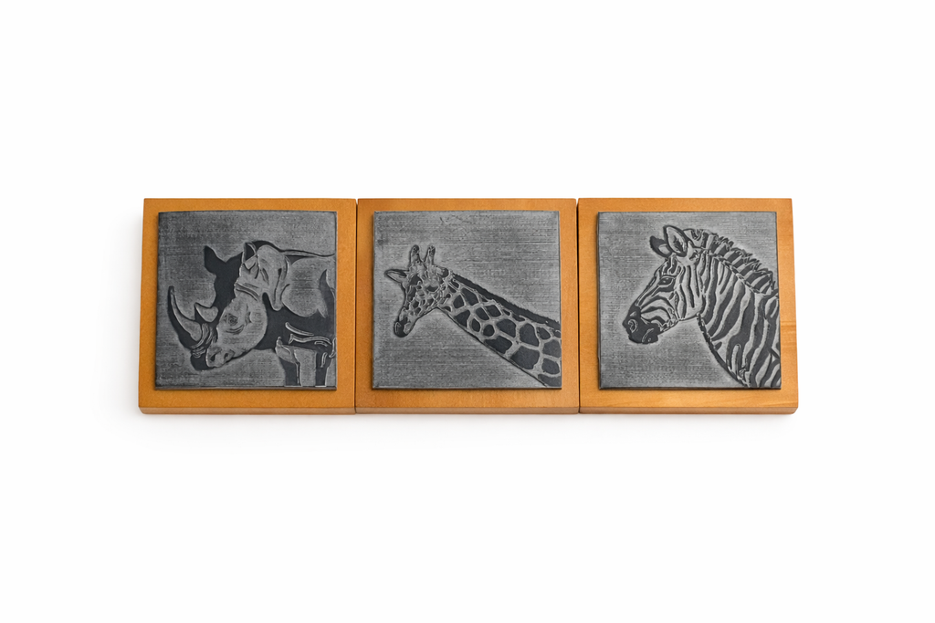 Stempel pakke - 3 stk med dyr