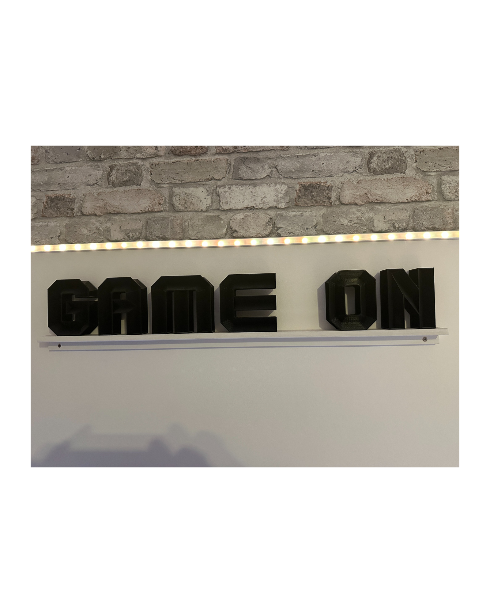 GAME ON bogstaver