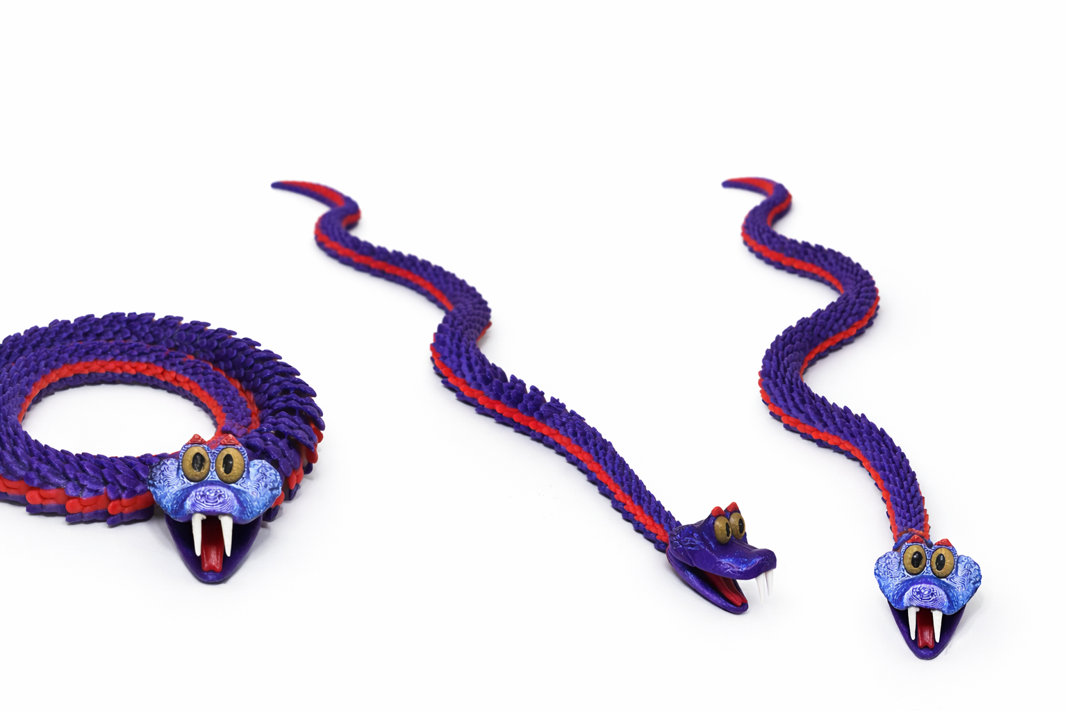 Fidget slange - Flerfarvet